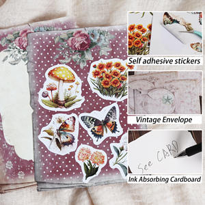 JAI IMAN 48 pièces (avec enveloppe) <span class=keywords><strong>carte</strong></span> postale d'<span class=keywords><strong>anniversaire</strong></span> de bénédiction décorative de forme spéciale vintage pour bricolage <span class=keywords><strong>carte</strong></span>-cadeau pour scrapbooking - Product Image 4