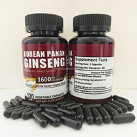 Capsules de Ginseng Panax Coréen de Haute Qualité, Extrait de Fenugrec, Graines Noires, Ginkgo Biloba, Maca et Ginseng Panax