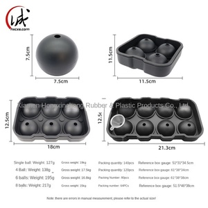 Bandeja de silicona para cubitos de hielo de 4 celdas y 4 orificios, resistente a altas/bajas temperaturas, fácil de desmoldar, ideal para el verano. - Product Image 4