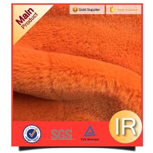 Màu Cam Giả Giả Thỏ Lông Vải Sang Trọng - Product Image 3