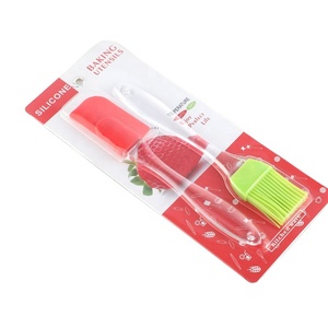 Juego de Herramientas para pasteles antiadherentes resistentes al calor, accesorios de cocina, espátula de silicona, juegos de cepillos de pastelería con <span class=keywords><strong>mango</strong></span> de plástico, OEM, venta al por mayor - Product Image 1