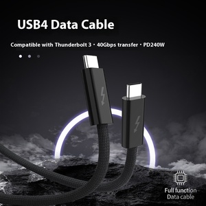 Cable DE DATOS Thunderbolt 4 transfronterizo, transmisión de 40Gbps, carga rápida PD240W, cable USB de proyección DE PANTALLA HD 8K 60Hz - Product Image 6