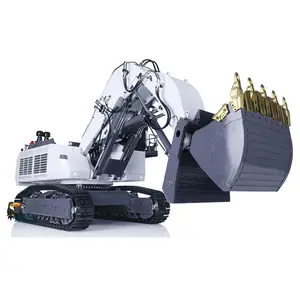 1/14 AOUE 9150 RC Front- und Heckbedienung Hydraulikbagger Metall Schwerer Bergbau Baufahrzeug-Modell-Spielzeug