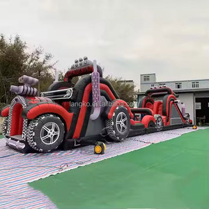 واجب ثقيل الألعاب الرياضية المحكمة عقبة خيمة ساحة القتال الرياضة كاريرا دي فاونمولوس نفخ عقبة بالطبع - Product Image 1