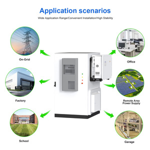 Système de stockage d'énergie solaire tout-en-un industriel et commercial, rackable, au lithium LiFePO4, 100 kW, 50 kW, 100 kWh, en armoires - Product Image 1