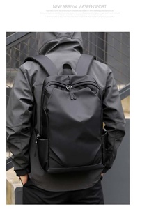 Mochila Minimalista de Moda, 20-37L, Impermeable, de Nailon y Poliéster, Unisex, para Uso Diario, con Cierre de Cremallera y Correa de Hombro Arqueada - Product Image 4