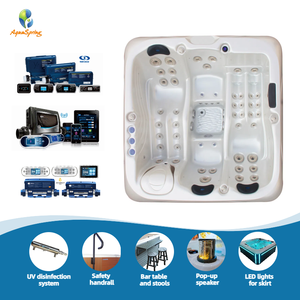 อ่างน้ำร้อนกลางแจ้ง USA Balboa Control สำหรับ <span class=keywords><strong>4</strong></span> คน ประหยัดพลังงาน พร้อมระบบนวดด้วยน้ำแบบไฮโดรเทอราปี อ่างจากุซซี่แบบตั้งพื้นทันสมัย - Product Image 2
