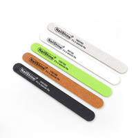 Limes à ongles professionnelles Zebra EMERY double face haute densité et épaisses 180/240 120/180 240/320 100/180, réutilisables et durables, droites