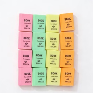 Borradores de Estilo Nuevo, Borradores de Papelería para Estudiantes con Forma de Libro de Dibujos Animados en 3D, Diversión de Lectura con Mini Borrador de Libro, Suministros de Oficina y Escolares - Product Image 2