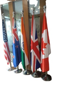 Bandera de Piso Gigante para Oficina con Mástil de Acero Inoxidable, Uso en Interiores, Banderas y Pancartas Promocionales de Todos los Países, Descuento 2024 - Product Image 4