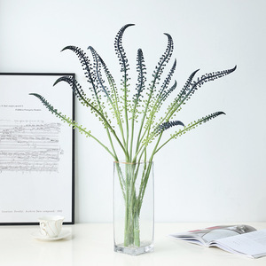 Fiori Artificiali di Erba della Pampa a 2 Rami, in Plastica Ecologica, per Decorazioni Interne/Esterne e Fotografia di Matrimoni - Product Image 1