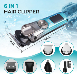Winning <b>Star</b> 6 In 1 Hair Clipper ST-075 Electric Trimmer With <b>Led</b> Display And Ip6 Water Resistance For Home Use - Product Image 2