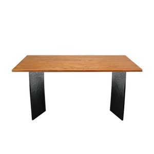 Tavolo da pranzo rettangolare moderno in <span class=keywords><strong>legno</strong></span> massello per sala da pranzo laboratorio ristorante dell'hotel con Design unico plancia per elegante - Product Image 2