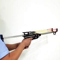 Lance-pierre de chasse rétractable avec visée laser, puissant et à tête plate, pour le tir en extérieur, nouveau modèle