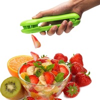 Handmatige slimme grensoverschrijdende fruitverdeler aardbeien kersentomaat snijder met opvangbak gelijkmatige snijder druiven snijmachine