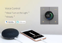 Interrupteur mural rotatif Tuya Zigbee 3.0 CCT avec variateur de lumière, 2 boutons tactiles pour scènes, luminosité et température de couleur, panneau intelligent pour la maison connectée X3