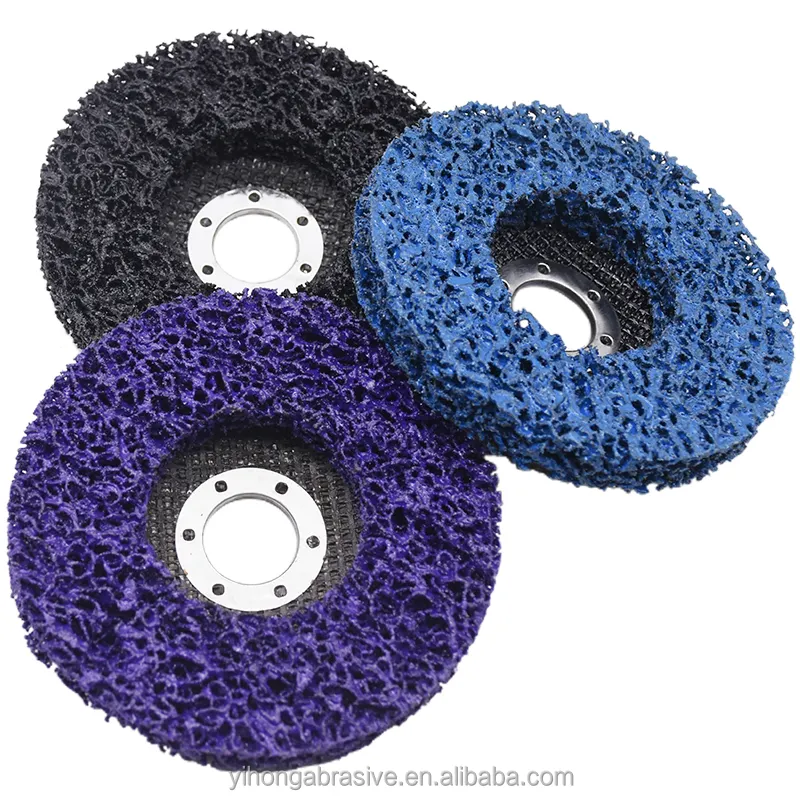 125*22mm Abrasive Tools Poly Strip Wheels Paint Rust Removal Blue Black Purple Clean Angle Grinder Discs for auto