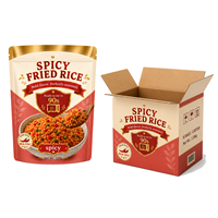 Riz frit épicé instantané 220g, repas prêt en 2 minutes au micro-ondes