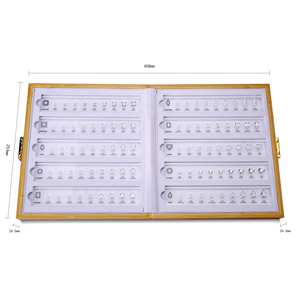 Zhanhao Ice Cut CZ Diamond Selector 10 formas 90PCs 0.3ct a 5ct Herramientas para joyería Ajuste <span class=keywords><strong>de</strong></span> joyería - Product Image 2