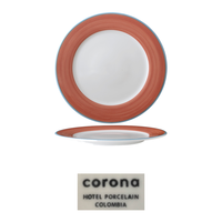 Assiette plate Calypso Coral 31,6 cm Corona