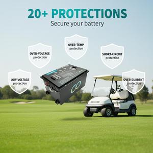 Batería de Ciclo Profundo de 14 kWh, 76.8 V, 180 Ah, con Calentamiento Automático por Aplicación, Modelo KUNETIC LFP-76180, 6000 Ciclos, para Carrito de Golf - Product Image 5
