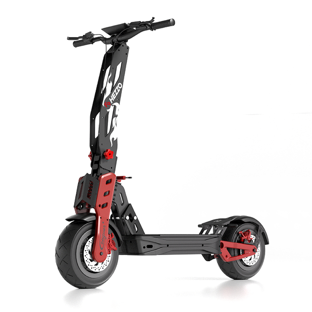 HEZZO Aluminum Alloy 12Inch 60V 8000W Dual Motors Waterproof Kick Scooter 80-90km/h Smart NFC 40Ah Foldable Electric Offroad