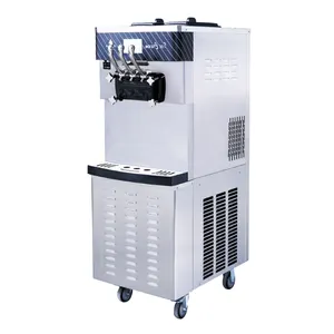 Máquina para hacer helados Máquina automática para hacer helados Yogur comercial Máquina para hacer helados de servicio suave para camiones de comida de negocios