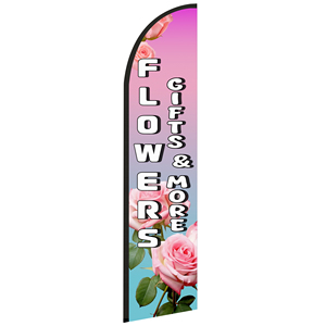 2.5*11.5 FT FLOWERS High Quality Custom Feather <b>Flags</b> Beach <b>Flag</b> for Beach Party and Advertising Promotions - Product Image 1