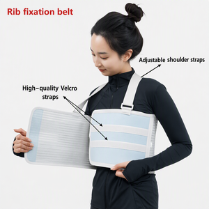Attelle de soutien thoracique médicale réglable avec bretelles, enveloppe de compression pectorale pour fracture de la clavicule et récupération post-chirurgie thoracique - Product Image 6