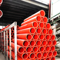 Conduit de câblage MPP orange DN110, conduit de câblage en polypropylène modifié, conduit flexible haute pression, tuyau industriel