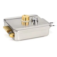 Système de contrôle d'accès par interphone de sécurité, serrure de porte magnétique électrique à double cylindre 12V
