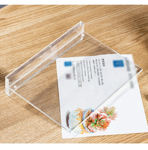 Acrilico magnetico personalizzato A4 Menu titolare T a forma di tavolo segno Stand Premium Display ristorante - Product Image 3