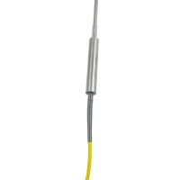 Termopar duradero para detección de temperatura de materiales sólidos congelados, sonda de termopar portátil para superficies con revestimiento flexible
