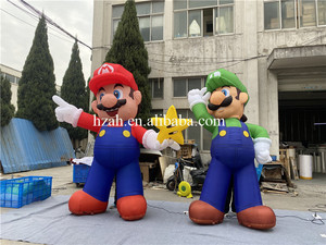 ตุ๊กตาเป่าลมมาริโอขนาด 10 ฟุต พร้อมไฟ LED สำหรับตกแต่งสนามหญ้ากลางแจ้ง - Product Image 4