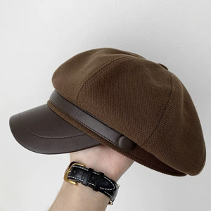 Otoño Invierno Merlot Style Gorra de béisbol para niños Retro Painter's Fedora Cloud-like Octagonal Duckbill Hat Sombrero versátil de moda - Product Image 2