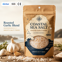 Sachets personnalisés à fond plat en matière recyclable, sacs en plastique de qualité alimentaire, emballage plastique anti-humidité pour sel et assaisonnements