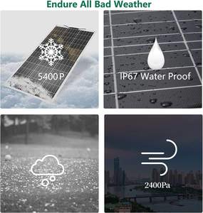 แผงโซลาร์เซลล์แบบยืดหยุ่น 400W 18V ประสิทธิภาพสูง ขนาด 1850*1015*3 มม. สำหรับระบบโซลาร์เซลล์  รุ่นปรับแต่งได้ ขายดี - Product Image 4