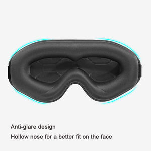 Masque de sommeil doux et fin, 100% occultant, masque pour les yeux 3D, sans pression sur les yeux, masque de sommeil réglable pour femmes et hommes, aide au sommeil, slaapmasker - Product Image 2