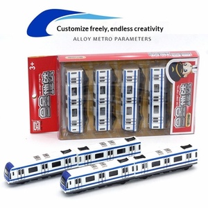 Set <span class=keywords><strong>di</strong></span> Auto in Metallo, Modellini Tascabili <span class=keywords><strong>di</strong></span> Autobus, Treni, Metropolitana e Treni ad Alta Velocità con Connessione Magnetica, <span class=keywords><strong>Scala</strong></span> 1:32 - Product Image 5