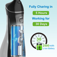 H2oFloss Brosse à eau sans fil 2500 mAh IPX7 avec réservoir de 300 ml
