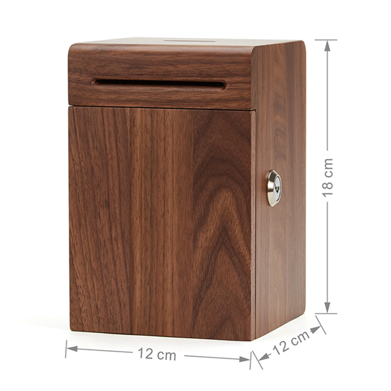 Lucchetto A Combinazione Salvadanaio Vintage In Legno Con Serratura A Combinazione - 15x9,5cm Per Bambini E Adulti Lucchetto Con Combinazione - 6