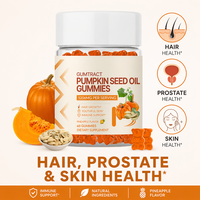 OEM Pompoenzaadolie Zaagpalmolie Ashwagandha Gummies |   Haar groei, prostaat en huid gezondheid ondersteunende supplement voor volwassenen, mannen en vrouwen