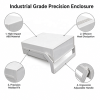 Boîtier en plastique ABS HFSD personnalisé pour instruments médicaux électroniques, indice de protection IP54, boîte de sortie de bureau, installation de carte de circuit imprimé, ODM