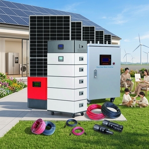 ระบบพลังงานแสงอาทิตย์แบบออฟกริด 5KW 10KW 20kw สำหรับบ้านไร่ ใช้แบตเตอรี่ลิเธียมไอออน พร้อมระบบติดตั้งบนหลังคาและบนพื้นดิน แบบไฮบริด MPPT ครบชุด - Product Image 4