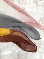 Voiles et foulards hijab Sharut 2024 en gros, légers, respirants, imprimés, tie-dye, effet ombré