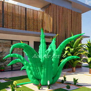 <span class=keywords><strong>Aloe</strong></span> Vera inflable de 8 m de diámetro, modelo de planta <span class=keywords><strong>gigante</strong></span> de pie, decoración para fiestas y eventos, Material Oxford, accesorios para Sopladores de aire - Product Image 6