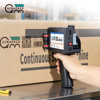 Nuevas llegadas: Impresora de inyección de tinta portátil mini de mano multicolor para impresión manual de fechas en plástico