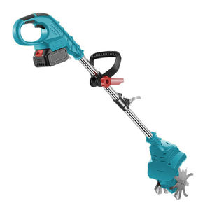 21V 无线迷你花园耕耘机除草机伸缩杆锂电电池供电 1.5AH 25CM 工作深度耕耘机 - Product Image 1