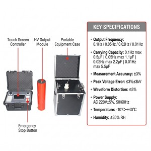Set di Misurazione della <span class=keywords><strong>Tensione</strong></span> Dielettrica AC Sinusoidale Huazheng Electric 60000V 0.1Hz, <span class=keywords><strong>Tester</strong></span> VLF Hipot - Product Image 3