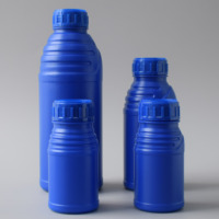 Botella Redonda de Plástico para Agricultura, HDPE Opaca, Cilíndrica, con Tapa Roscada, Contenedor para Protección de Cultivos, Suministro al por Mayor
